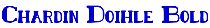 Chardin Doihle Bold 字体